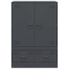 Kaappi antrasiitti 67x39x95 cm teräs