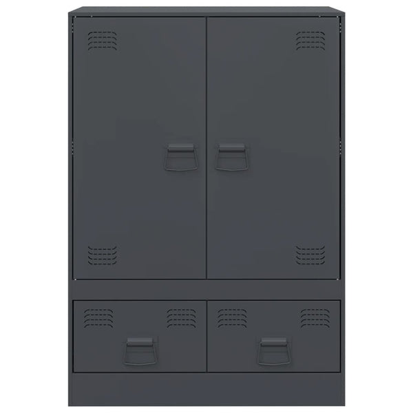Kaappi antrasiitti 67x39x95 cm teräs