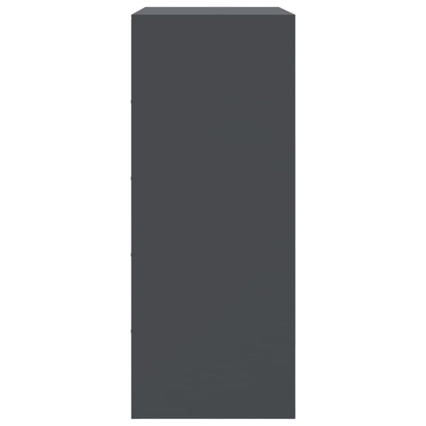 Kaappi antrasiitti 67x39x95 cm teräs