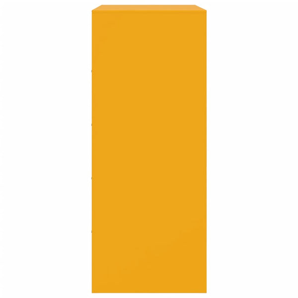 Yöpöytä sinapinkeltainen 67x39x95 cm teräs