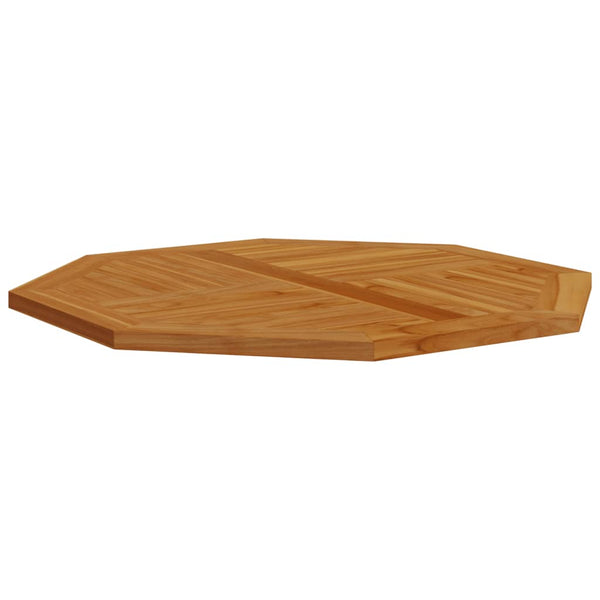Pöytälevy 90x90x2,5 cm kahdeksankulmio täysi tiikki
