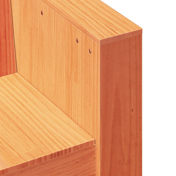 Puutarhasohva 3-istuttava vahanruskea 189x60x62 cm täysi mänty