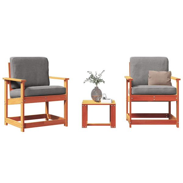 Vahanruskea puutarhasohvasarja Zbircea (3-osainen, mänty)