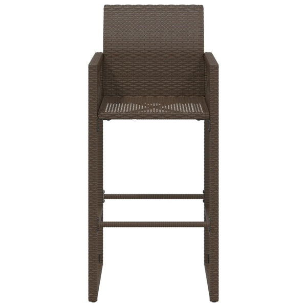 Ulkobaarijakkarat 2 kpl ruskea polyrottinki