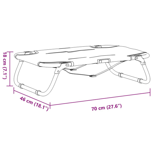 Taitettava koiransänky antrasiitti Oxford kangas ja teräs