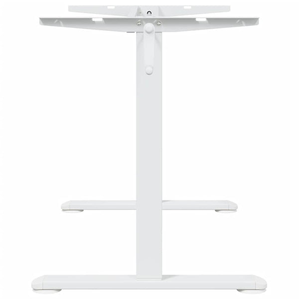 Seisontapöydän runko valkoinen (94-135)x60x(70-114) cm teräs