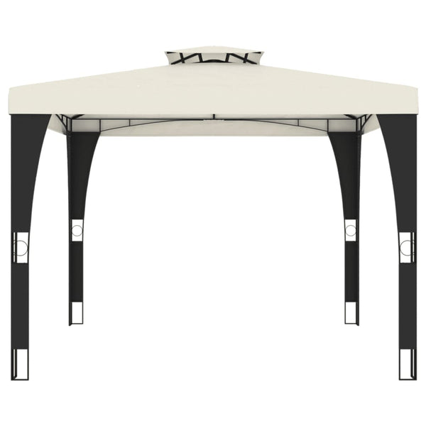 Huvimaja kaksoiskatolla kerma 2,98x2,98 m teräs