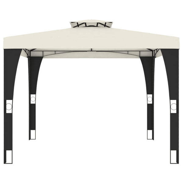 Huvimaja kaksoiskatolla kerma 2,98x2,98 m teräs