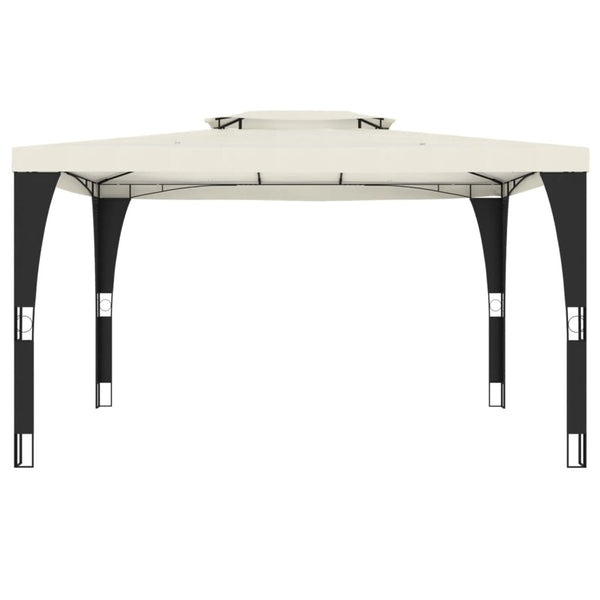 Huvimaja kaksoiskatolla kerma 3,98x2,98 m teräs