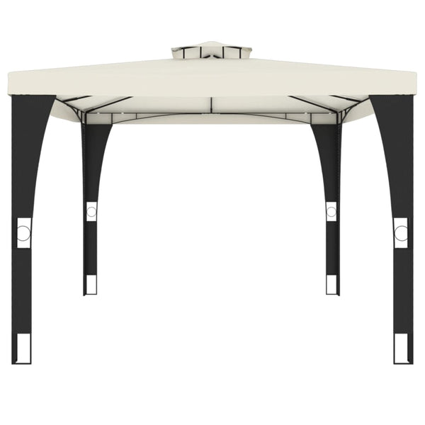 Huvimaja kaksoiskatolla kerma 3,98x2,98 m teräs