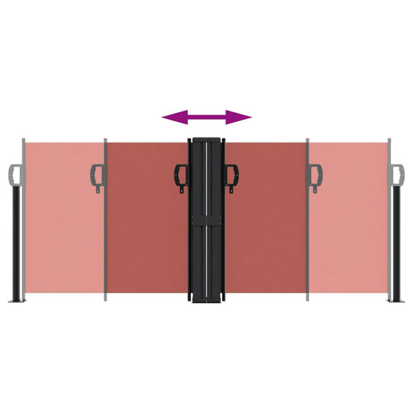 Sisäänvedettävä sivumarkiisi Terrakotta 100x600 cm