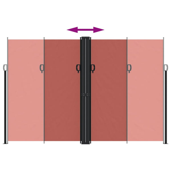 Sisäänvedettävä sivumarkiisi Terrakotta 220x600 cm