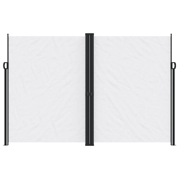 Sisäänvedettävä sivumarkiisi valkoinen 220x1000 cm