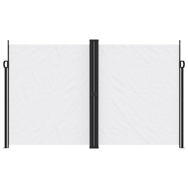 Sisäänvedettävä sivumarkiisi valkoinen 220x1000 cm