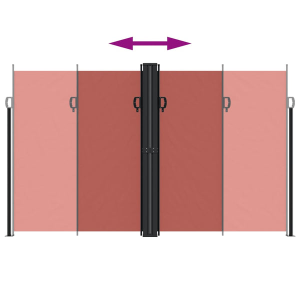 Sisäänvedettävä sivumarkiisi Terrakotta 200x1200 cm