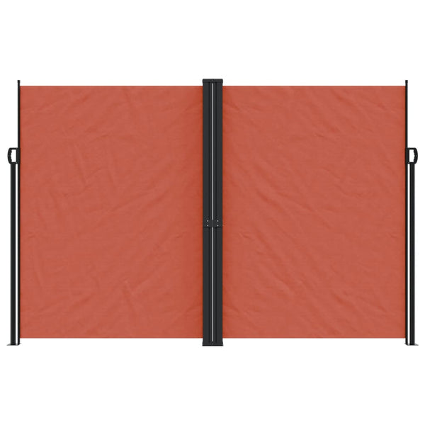 Sisäänvedettävä sivumarkiisi Terrakotta 220x1200 cm