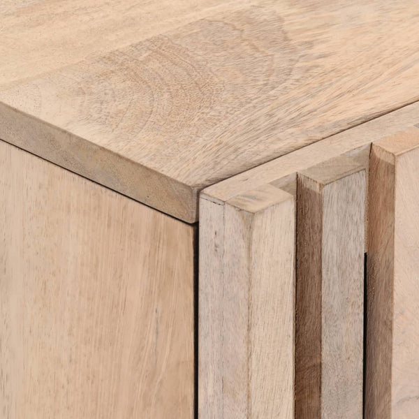 TV-taso valkoinen 105x34x46 cm täysi karkea mangopuu