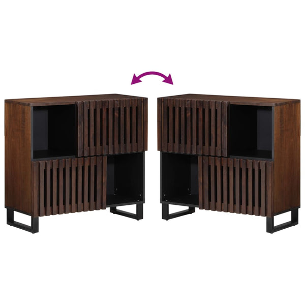 Senkki ruskea 80x34x75 cm täysi mangopuu