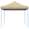 Taitettava pop-up juhlateltta beige 292x292x315 cm