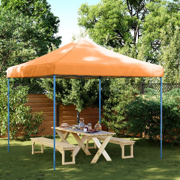 Oranssi taitettava pop-up juhlateltta Aurlian 292x292x315cm