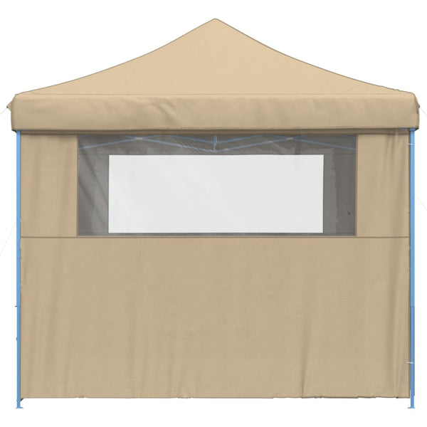 Taitettava pop-up juhlateltta 4 sivuseinällä beige