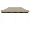 Taitettava pop-up juhlateltta taupe 580x292x315 cm
