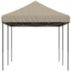 Taitettava pop-up juhlateltta taupe 580x292x315 cm