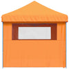 Oranssi taitettava pop-up juhlateltta Reece (4 sivuseinällä)