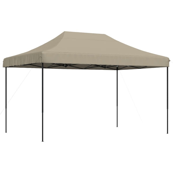 Taitettava pop-up juhlateltta taupe 440x292x315 cm