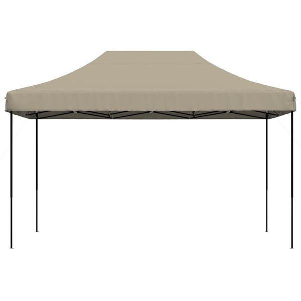 Taitettava pop-up juhlateltta taupe 440x292x315 cm