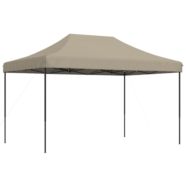 Taitettava pop-up juhlateltta taupe 440x292x315 cm