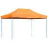 Taitettava pop-up juhlateltta oranssi 410x279x315 cm