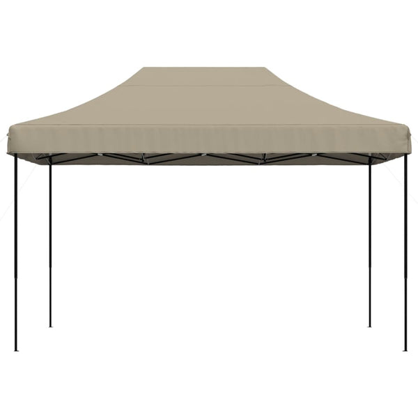 Taitettava pop-up juhlateltta taupe 410x279x315 cm