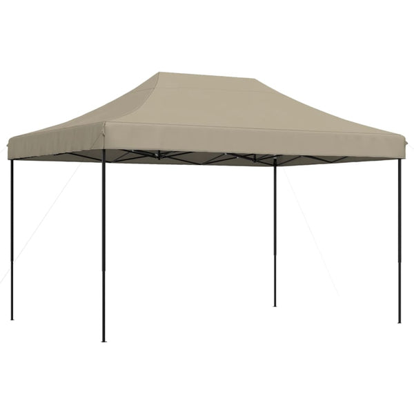 Taitettava pop-up juhlateltta taupe 410x279x315 cm