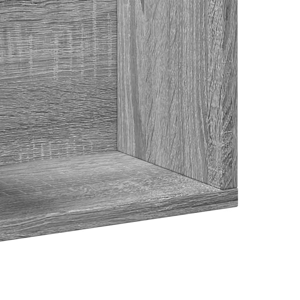 TV-seinäkaappi harmaa Sonoma 75x18x16,5 cm tekninen puu