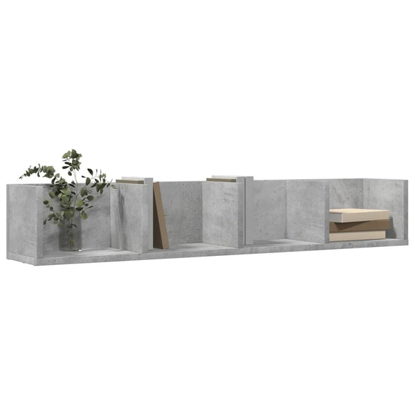 Seinäkaappi betoninharmaa 60x31x60 cm tekninen puu
