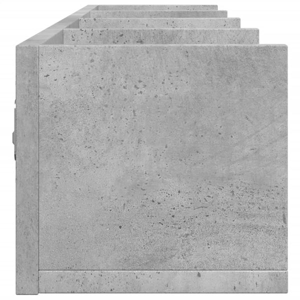 Seinäkaappi betoninharmaa 60x31x60 cm tekninen puu