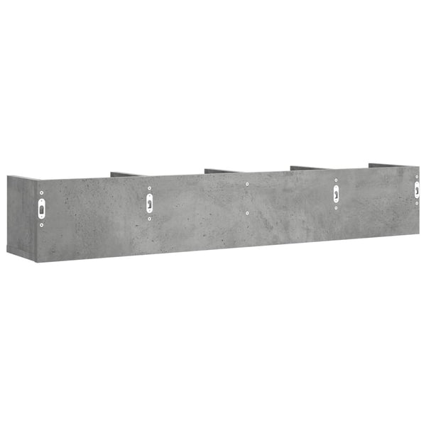 Seinäkaapit 2 kpl betoninharmaa 99x18x16,5 cm tekninen puu