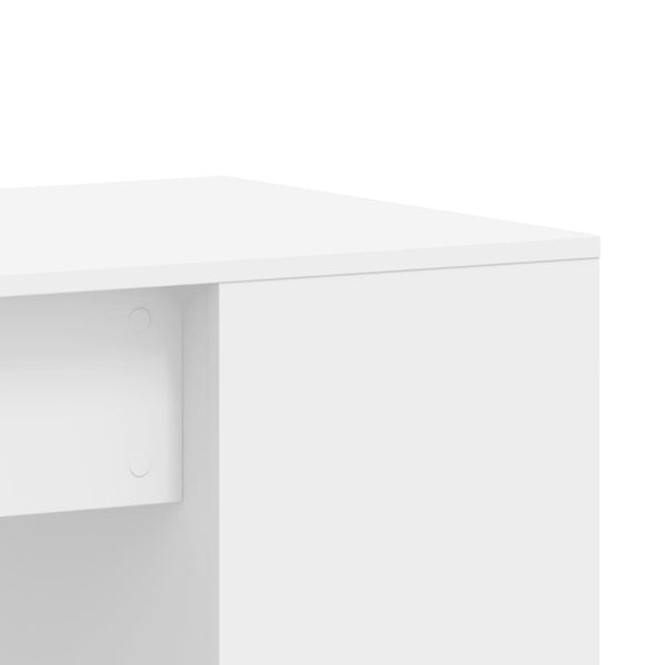 Työpöytä valkoinen 102x50x75 cm tekninen puu