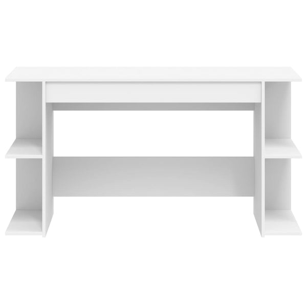 Työpöytä valkoinen 140x50x75 cm tekninen puu