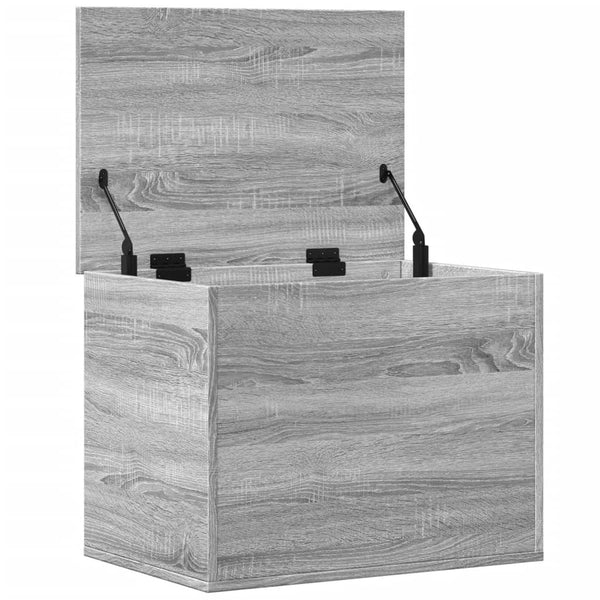 Harmaa säilytyslaatikko Cimbru 60x42x46cm (puinen)