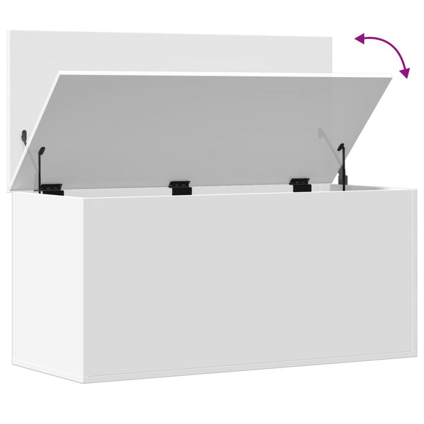 Valkoinen säilytyslaatikko Cimbru 100x42x46cm (puinen)