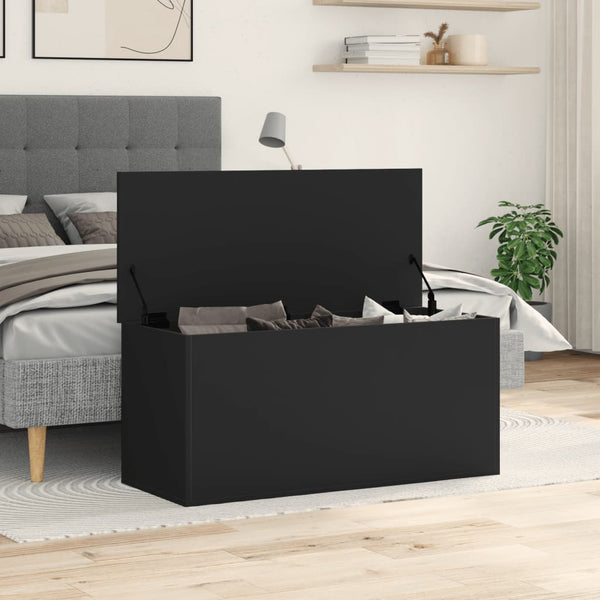 Musta säilytyslaatikko Cimbru 100x42x46cm (puinen)