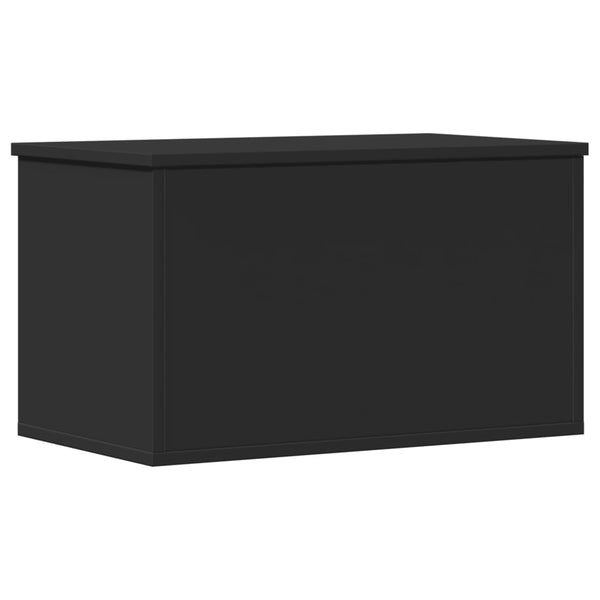 Säilytyslaatikko musta 60x35x35 cm tekninen puu