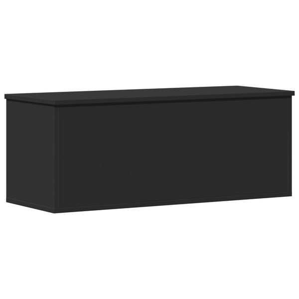 Säilytyslaatikko musta 90x35x35 cm tekninen puu