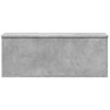 Säilytyslaatikko betoninharmaa 90x35x35 cm tekninen puu