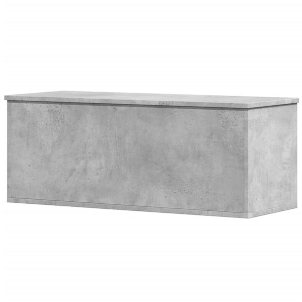 Säilytyslaatikko betoninharmaa 90x35x35 cm tekninen puu