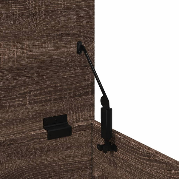 Säilytyslaatikko ruskea tammi 90x35x35 cm tekninen puu