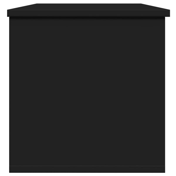 Säilytyslaatikko musta 102x35x35 cm tekninen puu