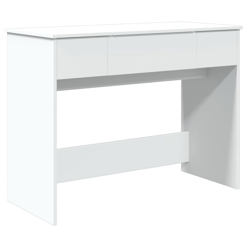 Valkoinen peilipöytä Abigaiela 100x45x76cm